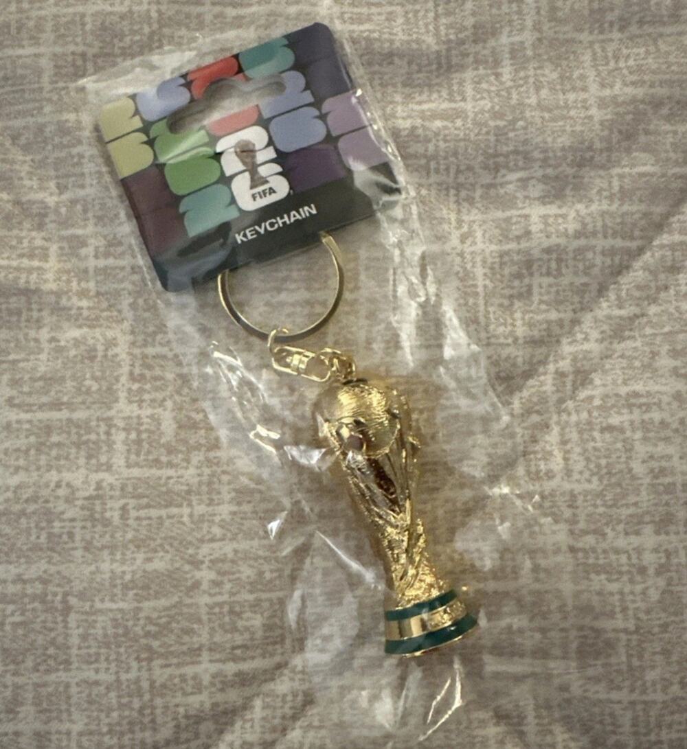 World Cup Trophy 2026 Official FIFA Keychain Mini 2.5" Replica Brand New